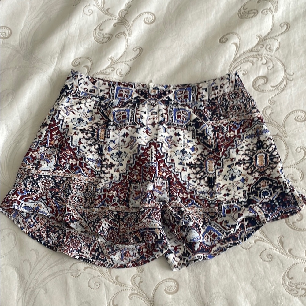 Dance & Marvel High Waist Blue and Red Shorts